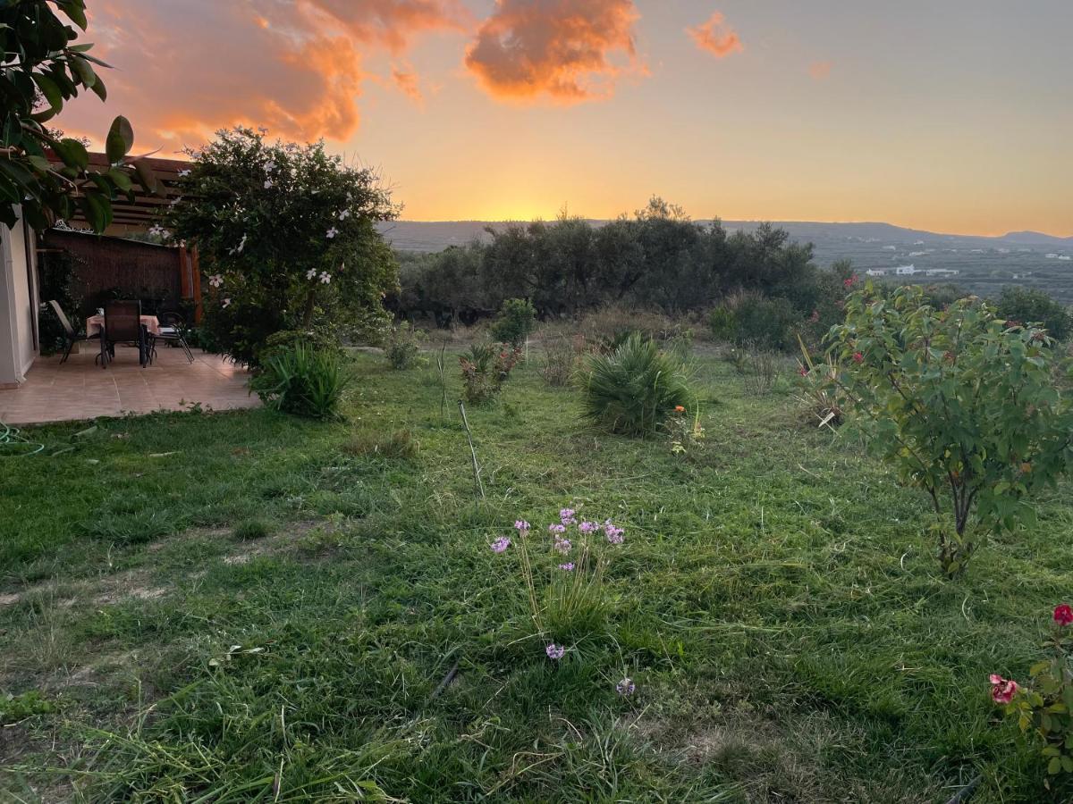 Chrissi'S House With Garden And Sea View Zerviana Villa Kíssamos Екстериор снимка