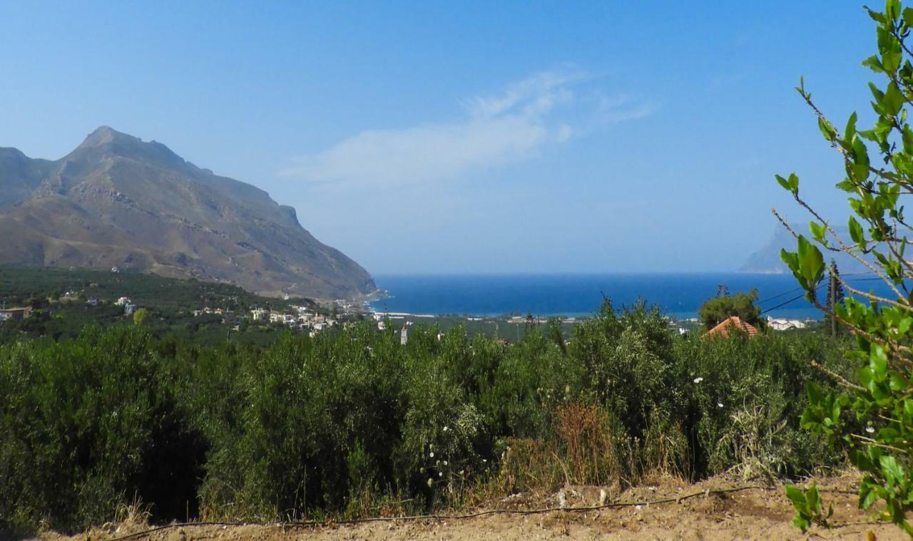 Chrissi'S House With Garden And Sea View Zerviana Villa Kíssamos Екстериор снимка